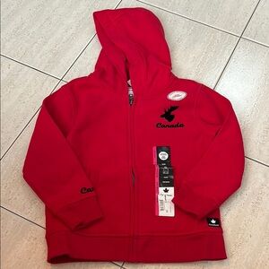 NWT Canada Kids Red Hoodie